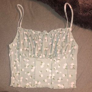 SHEIN size small mint green cropped tank